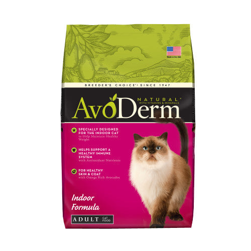 AvoDerm Natural Indoor Formula Adult Dry Cat Food 1 Each/11 lb by Avoderm peta2z