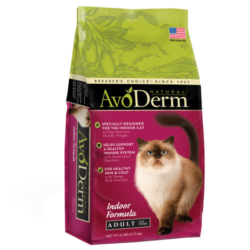 AvoDerm Natural Indoor Formula Adult Dry Cat Food 1 Each/6 lb by Avoderm peta2z