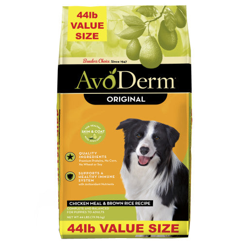 AvoDerm Natural Original Chicken Meal & Brown Rice Dry Dog Food 1 Each/44 lb by Avoderm peta2z