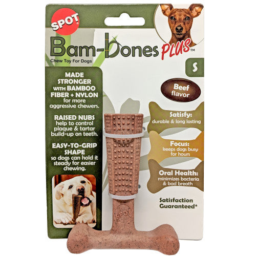 Bam-Bone Plus Dog Chew Beef 1 Each/4 in by San Francisco Bay Brand peta2z