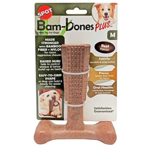 Bam-Bone Plus Dog Chew Beef 1 Each/6 in by San Francisco Bay Brand peta2z