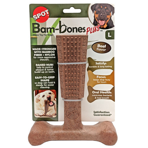 Bam-Bone Plus Dog Chew Beef 1 Each/7 in by San Francisco Bay Brand peta2z