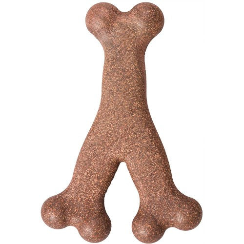 Bam-Bone Wish Bone Bacon Dog Toy 1 Each/5.25 in by San Francisco Bay Brand peta2z