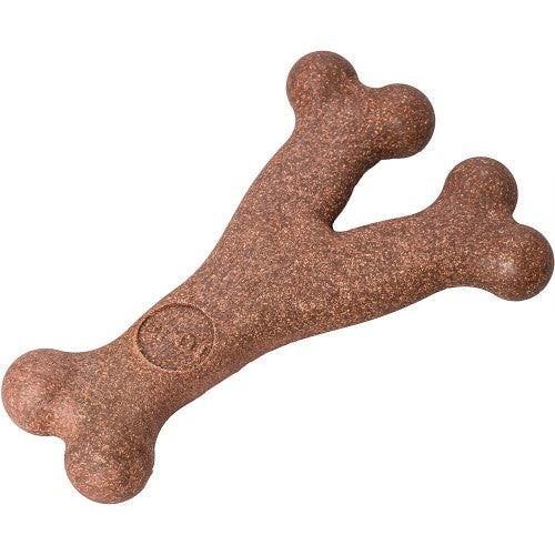 Bam-Bone Wish Bone Bacon Dog Toy 1 Each/7 in by San Francisco Bay Brand peta2z