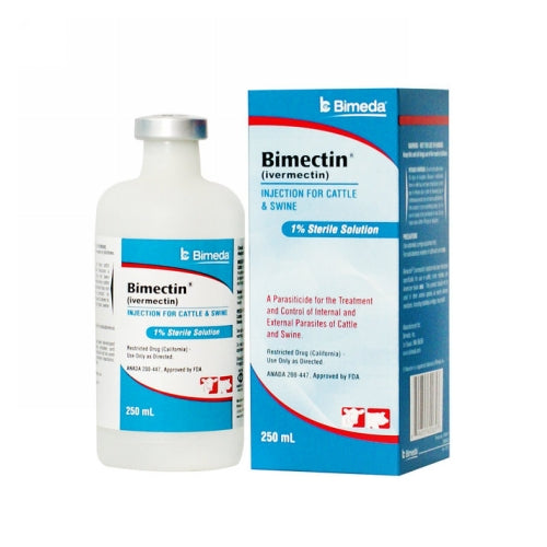 Bimectin Injection for Cattle and Swine 250 ML by Bimeda peta2z