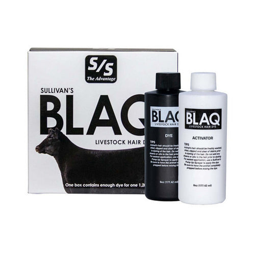 Blaq Livestock Hair Dye Kit 6 Oz by Sullivan Supply, Inc. peta2z