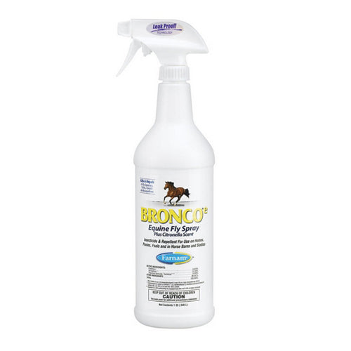 Bronco-e Equine Fly Spray 32 Oz by Farnam peta2z