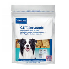 C.E.T. Enzymatic Oral Hygiene Chews for Dogs Medium 30 Soft Chews by Virbac peta2z