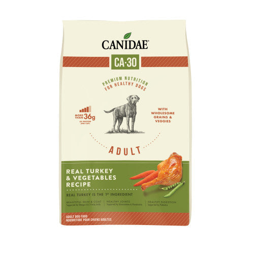 CANIDAE CA-30 Dry Dog Food Real Turkey, Peas & Carrots, 1 Each/25 lb by Canidae peta2z