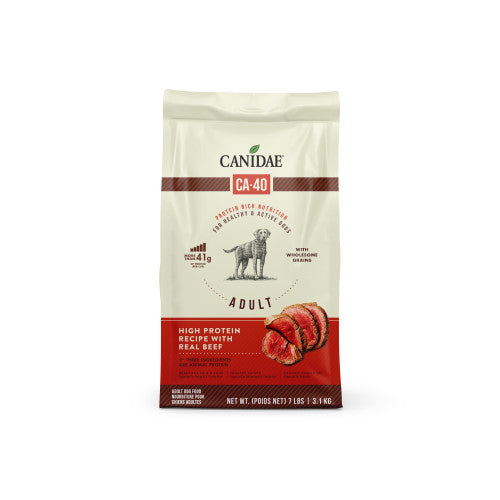 CANIDAE CA-40 High Protein Dry Dog Food Real Beef, 1 Each/7 lb by Canidae peta2z