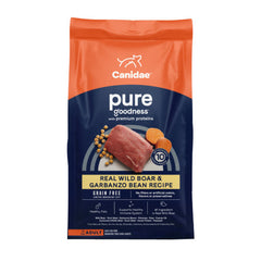 CANIDAE PURE Grain-Free LID Dry Dog Food Wild Boar & Garbanzo Bean, 1 Each/4 lb by Canidae peta2z