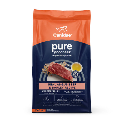 CANIDAE PURE with Wholesome Grains Dry Dog Food Beef & Barley, 1 Each/24 lb by Canidae peta2z