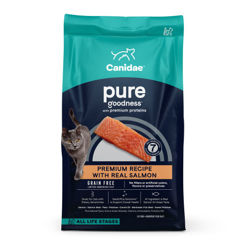 CANIDAE Pure Grain-Free Limited Ingredient Diet Dry Cat Food Sea Formula w/Salmon, 1 Each/10 lb by Canidae peta2z