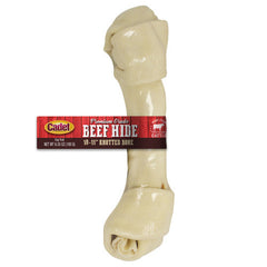 Cadet Beef Hide Knotted Dog Chews Individually Wrapped, 1 Each/10-11 in by Cadet peta2z