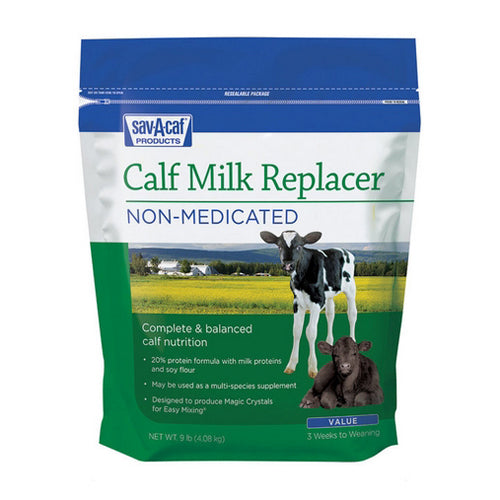 Calf Milk Replacer Non-Medicated 9 Lbs by Sav-A-Caf peta2z