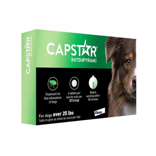 Capstar Flea Treatment for Dogs 25 Lbs by Elanco peta2z