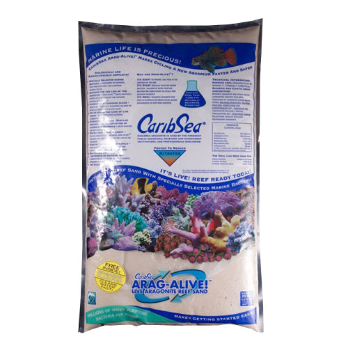 CaribSea Arag-Alive Bahamas Oolite Aquarium Sand 2ea/20 lb (Count of 2) by Caribsea peta2z