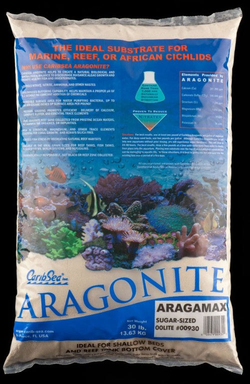 CaribSea Aragamax Sugar-Sized Dry Aragonite Sand 1 Each/30 lb by Caribsea peta2z