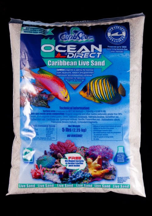 CaribSea Ocean Direct Live Original Grade Aquarium Sand 1 Each/5 lb by Caribsea peta2z