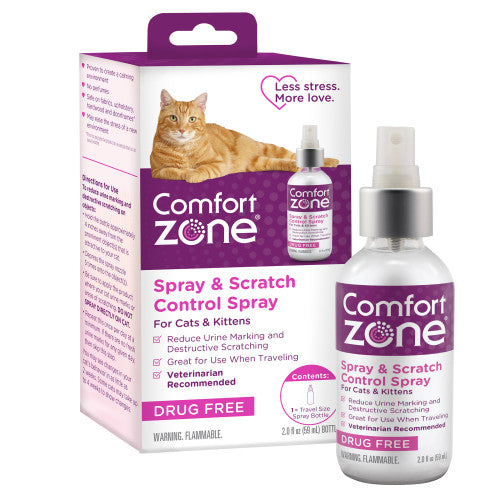 Comfort Zone Comfort Zone Scratch Deterrent and Cat Calming Spray, 2 ounces-59.2 mL 1 Each/2 Oz by Comfort Zone peta2z