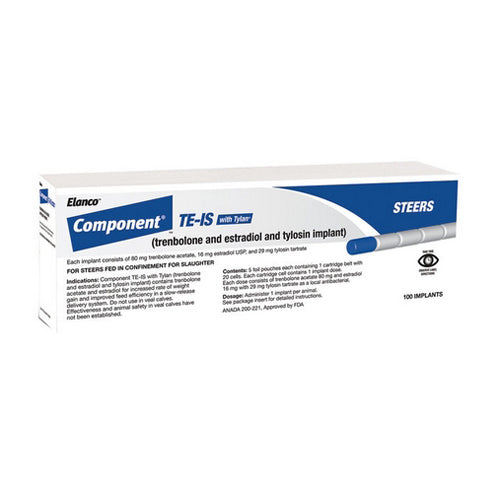 Component TE-IS with Tylan Cattle Implants Cartridge 20 Dose by Elanco ...