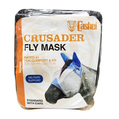 Crusader Standard Nose Pasture Fly Mask with Ears Horse Blue 1 Count by Cashel peta2z