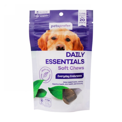 Daily Essentials Soft Chews for Dogs 30 Soft Chews by Petsprefer peta2z