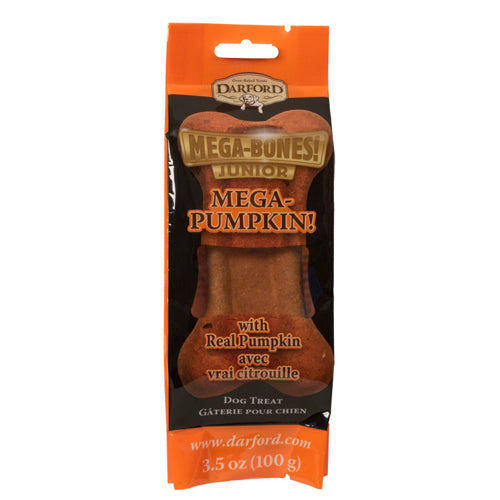 Darford Mega Bones Junior Dog Treat Pumpkin Junior, Pumpkin, 1 Each/3.5 Oz by Darford peta2z