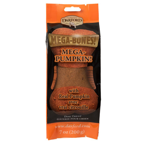 Darford Mega Bones Junior Dog Treat Pumpkin Regular, Pumpkin, 1 Each/7 Oz by Darford peta2z