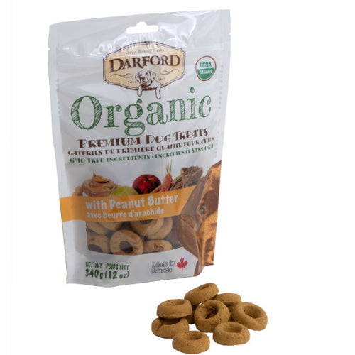 Darford Organic Premium Peanut Butter Dog Treat Peanut Butter, 1 Each/12 Oz by Darford peta2z