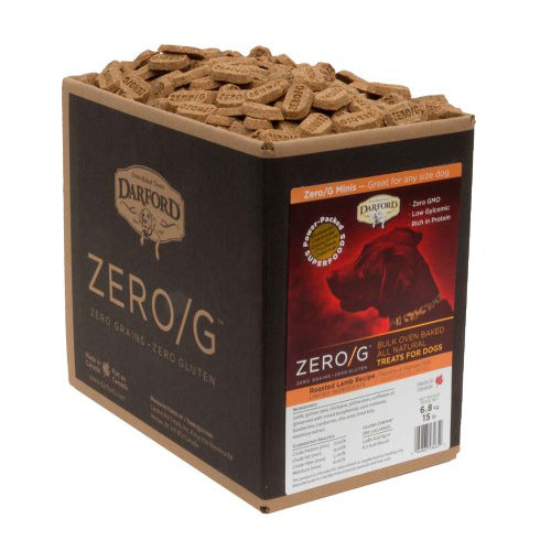 Darford Zero/G MINIS Oven Baked Dog Treats Roasted Lamb Recipe Mini, Roasted Lamb Recipe, 1 Each/15 lb by Darford peta2z