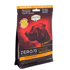 Darford Zero/G MINIS Oven Baked Dog Treats Roasted Lamb Recipe Mini, Roasted Lamb Recipe, 1 Each/6 Oz by Darford peta2z