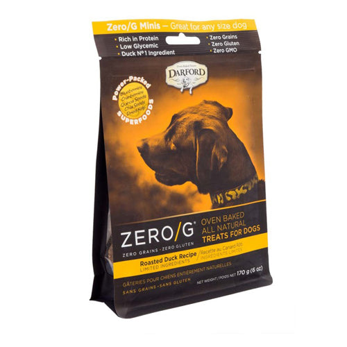 Darford Zero/G Oven Baked All Natural Dog Treats Mini, Roasted Duck Recipe, 1 Each/6 Oz by Darford peta2z