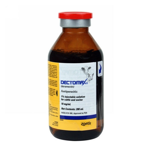 Dectomax Cattle and Swine Dewormer Injection 200 ml by Zoetis peta2z