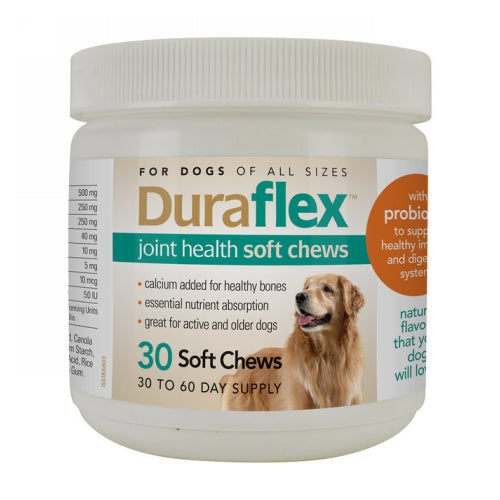 DuraFlex Joint Health for Dogs 30 Soft Chews by Durvet peta2z