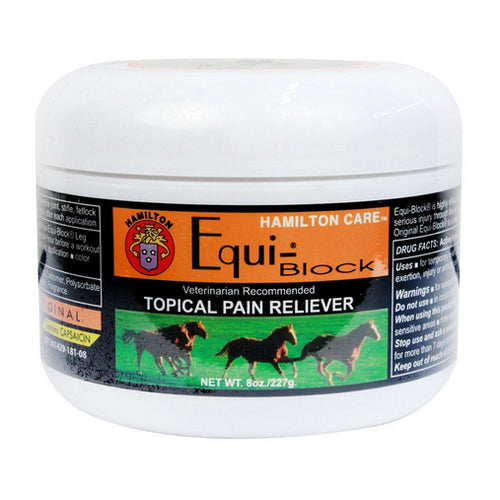 Equi-Block Topical Pain Reliever for Horses 8 Oz by Hamilton peta2z