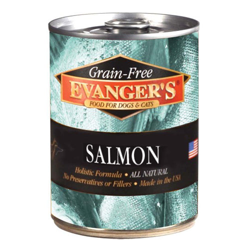 Evanger's Grain-Free Wet Dog & Cat Food Wild Salmon, 12Each/12 Oz, 12 Pack (Count of 12) by Evangers peta2z