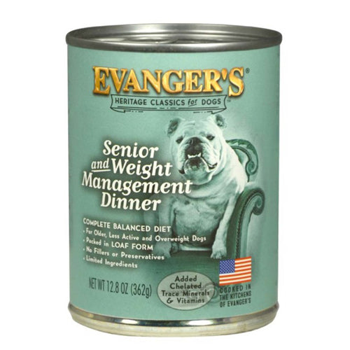 Evanger's Heritage Classic Senior/Weight Management Wet Dog Food Chicken, 12Each/12.8 Oz, 12 Pack (Count of 12) by Evangers peta2z