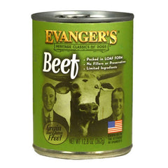 Evanger's Heritage Classic Wet Dog Food Beef / 12.8 Oz (Count of 12) by Evangers peta2z