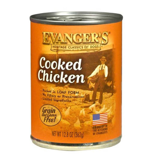 Evanger's Heritage Classic Wet Dog Food Cooked Chicken, 12Each/12.8 Oz (Count of 12) by Evangers peta2z