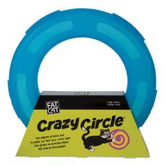 FAT CAT Crazy Circle Catnip Toy Blue, 1 Each/Large by Fat Cat peta2z