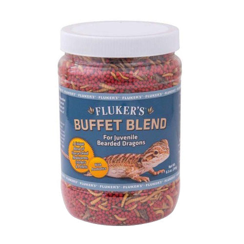 Fluker's Buffet Blend Juvenile Bearded Dragon Formula Freeze Dried Food 1 Each/8.5 Oz by San Francisco Bay Brand peta2z