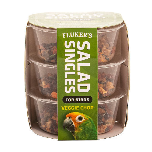 Fluker's Salad Singles Veggie Chop Blend for Birds 1 Each/0.65 Oz, 3 Pack by San Francisco Bay Brand peta2z