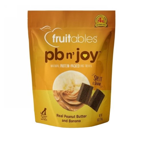 Fruitables PB n' Joy Dog TreatsPeanut Butter and Banana 6 Oz by Fruitables peta2z