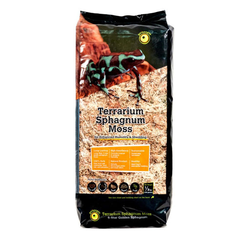 Galapagos 5-Star Terrarium Sphagnum Moss Substrate Gold, 1 Each/0.33 lb by Galapagos peta2z