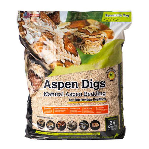 Galapagos Aspen Digs Natural Aspen Bedding Substrate 1 Each/24 qt by Galapagos peta2z