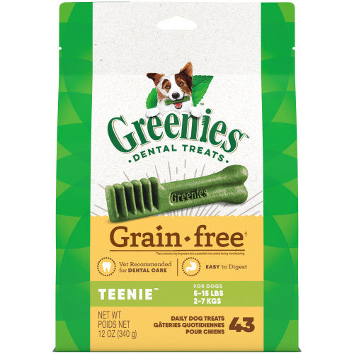 Greenies Grain Free Dog Dental Treats Original, 1 Each/12 Oz, 43 Count, Teenie by Greenies peta2z