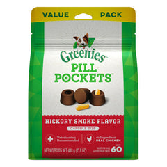 Greenies Pill Pockets Dog Treats Hickory Smoke Flavor 15.8 oz by Greenies peta2z