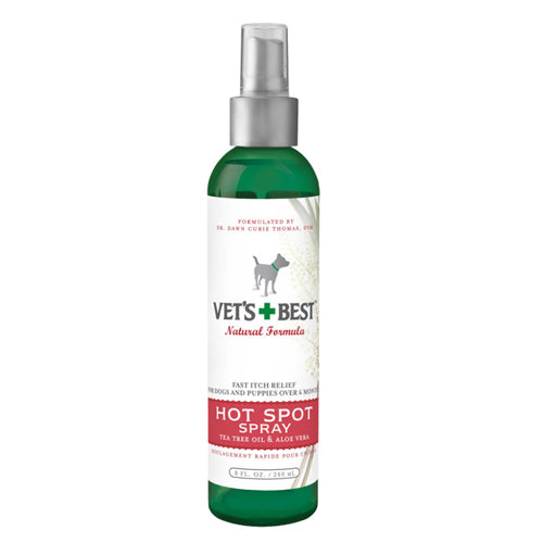 Hot Spot Itch Relief Spray for Dogs 8 oz by Vet's Best peta2z