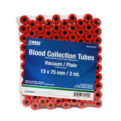 Ideal Blood Collection Tubes - Red (3 ml), 100's 3 ML by Ideal peta2z